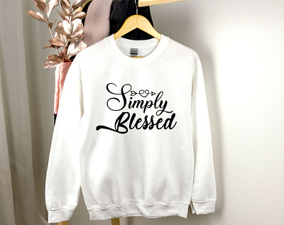 Simply Blessed, Typography for any custom print craft cricut cricut designs design graphic design illustration simply blessed t shirt typography