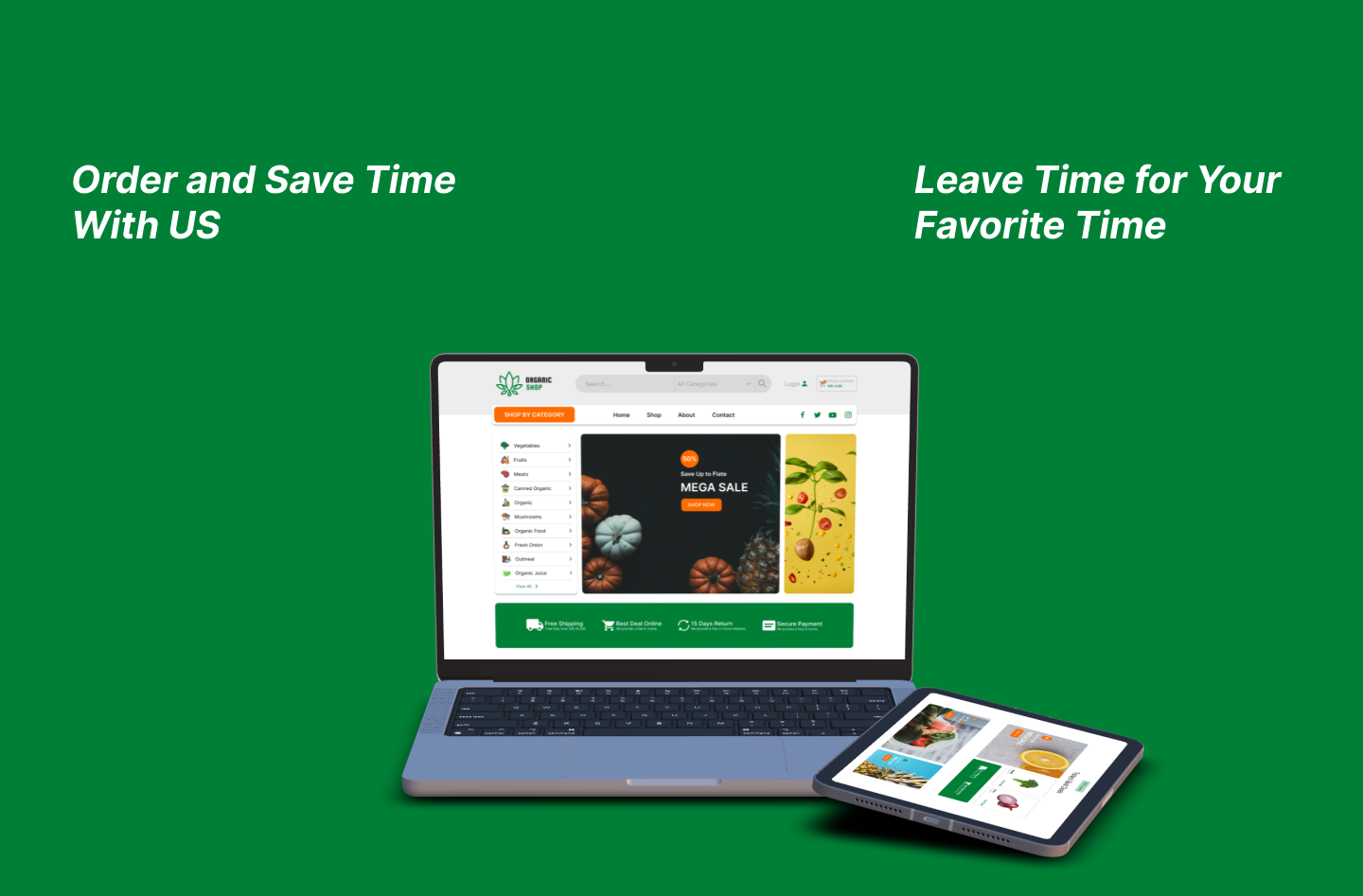 Organic Shop - E-Commerce Website Organic app design design graphic figma graphic landing page mobile app ui ui design ui website uiux uiux design uiux designer ux ux design ux website website