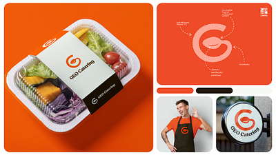 GEO Catering | Logo Design caterign food identity logo restaurant symbol visual identity