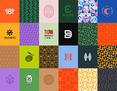 Logos & Patterns collection brand identity branding collection creative design graphic design illustration logo logos logotype ornament pattern