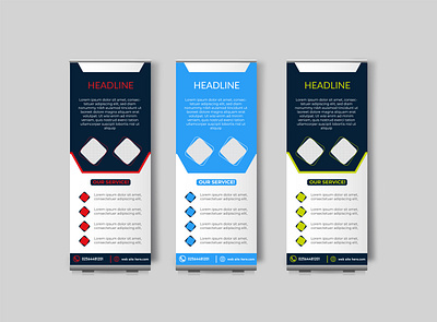 Corporate modern roll up x stand pop up banner design template. banner company logo cover design design graphic design illustration logo design modern roll up social media template x stand