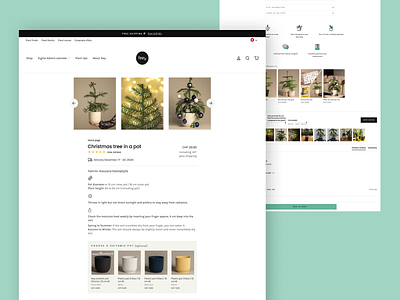 Redesigning a Plant E-commerce Product Page branding ui design ux design