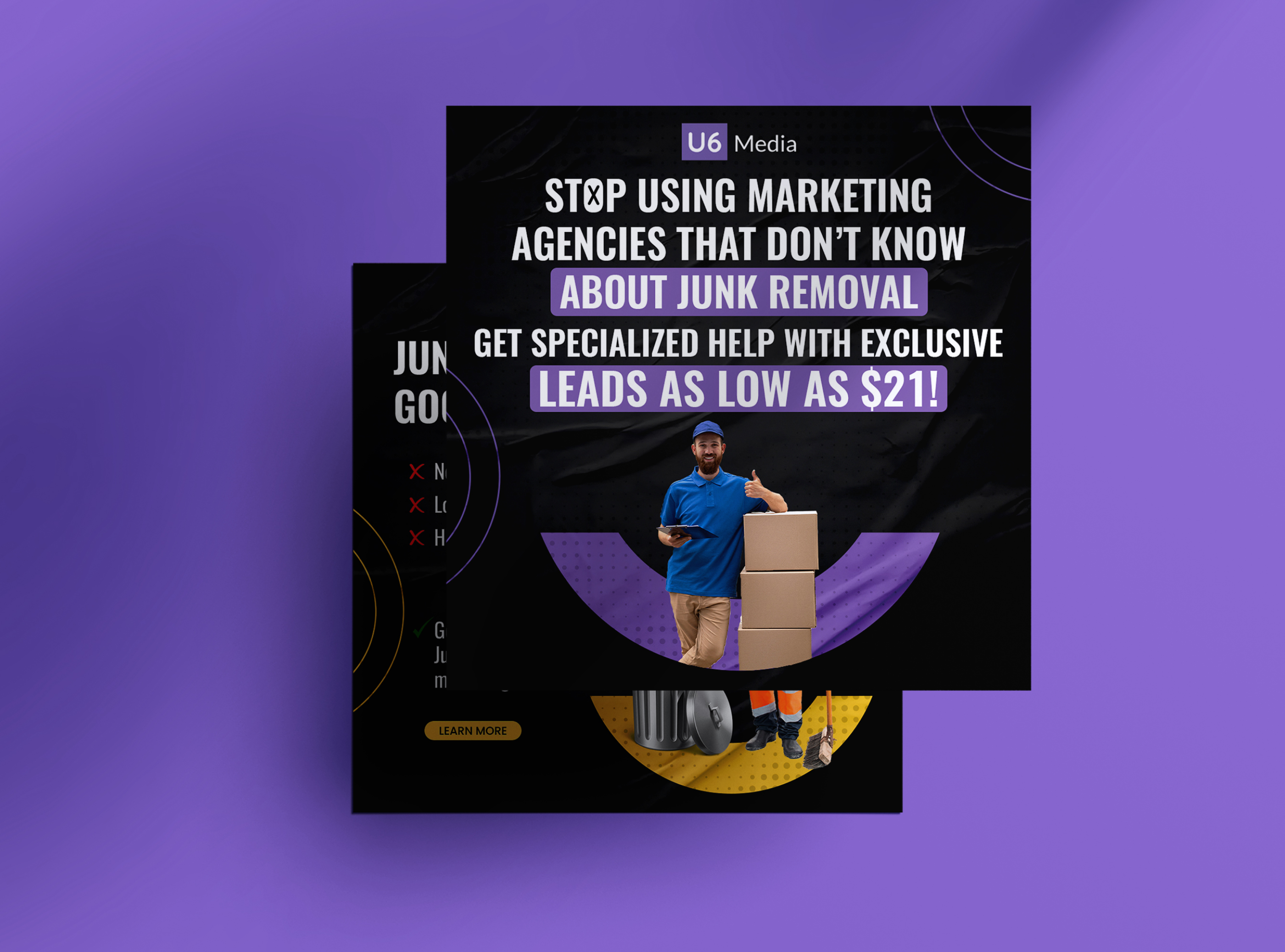 Social Media Ads for Junk Removal advertisement commercial debris removal near me design eco friendly hauling junk junk clean up junk removal lead generation leads marketing removal junk residential waste removal scrap pickup near me