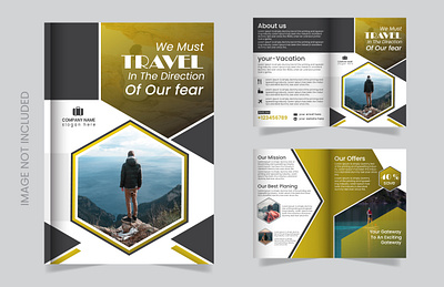 Traveling Brochure Template banner design bg vect biofold brochure design byzed ahmed cover design crative design flyer poster travel travel flyer traveling book cover