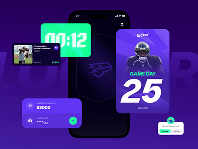 App Exploration app betting branding football game interface mobile quiz sport ui ux win