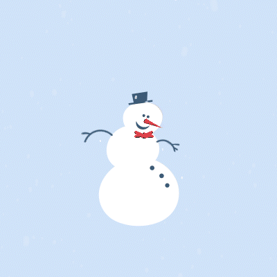 Snowman☃️ 2danimation animated gif christmas motion snowman