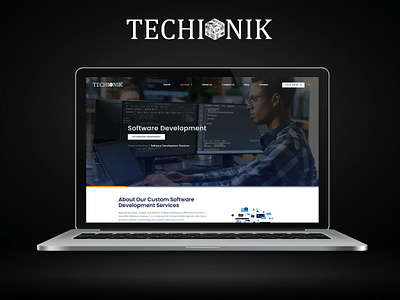 TECHIONIK WEBSITE UI UX DESIGN'S creativity design designer graphic design it logo technology trending uiux website