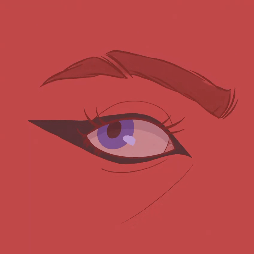 Bombastic Side Eye 👀 Animated Illustration animation eyes gaze illustration procreate sight vision