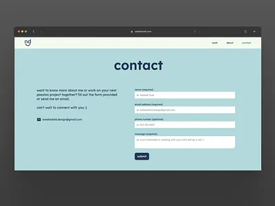 Daily UI - 028 Contact Page daily ui design responsive design ui ui design user experience ux ux design web design website design