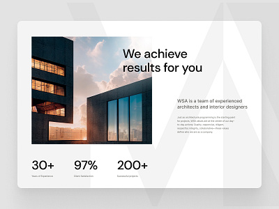 Website for an architectural company architecture branding landing page design landingpage ui website