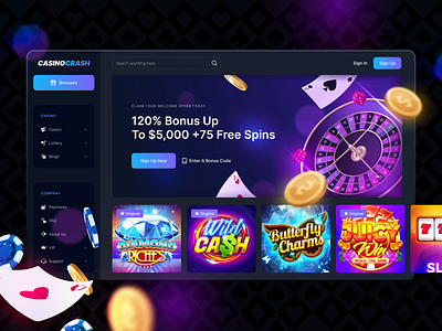 Online casino platform agemandi casino crypto desigh graphic design illustration interface landingpage ui ui design ux ux design web web design webdesign website