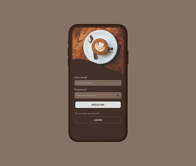 Login Page design mobile ui