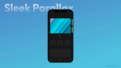 Sleek Parallax - Mobile swipe effect card swipe cards micro interaction mobile design mobile ui trending ui ux