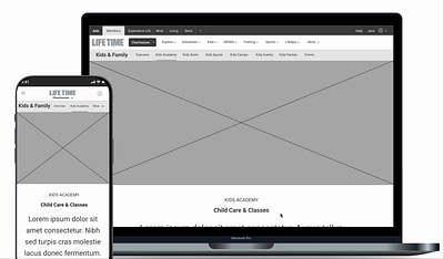 Wireframe — Desktop & Mobile design desktop mobile ui ux wireframe