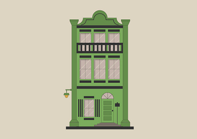 London houses design graphic design illustration