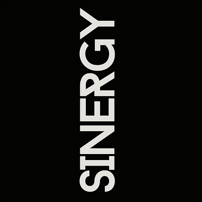 sinergy brand logo branding design icon illustration logo typography vector