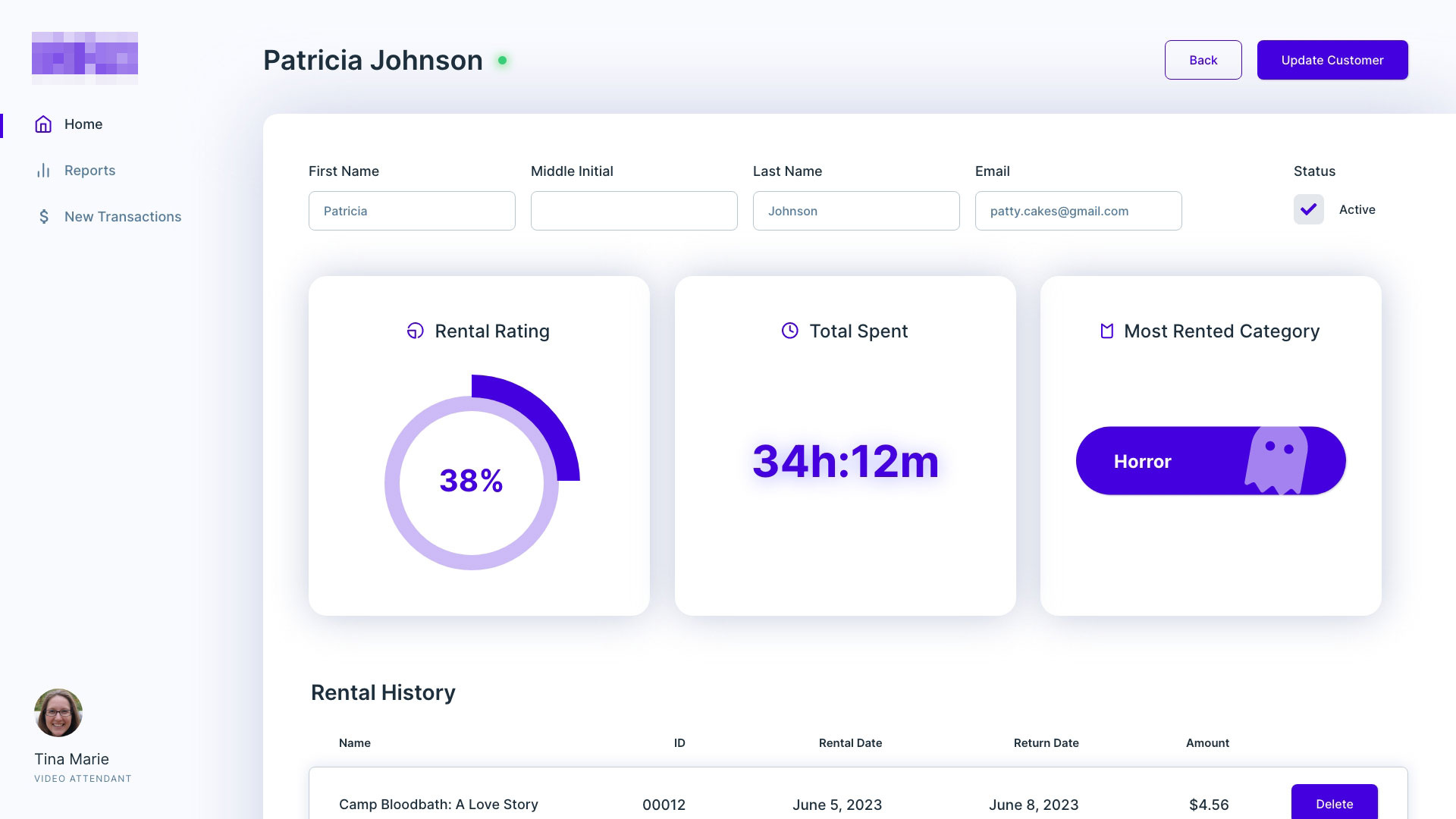 Point of Sale - Dashboard Concept