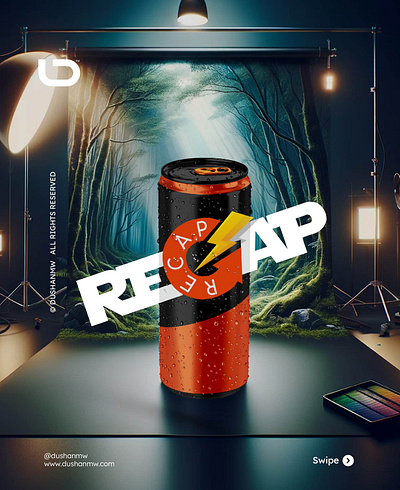 RECAP Energy Drink Logo branding drink energy drink logo logo logo design