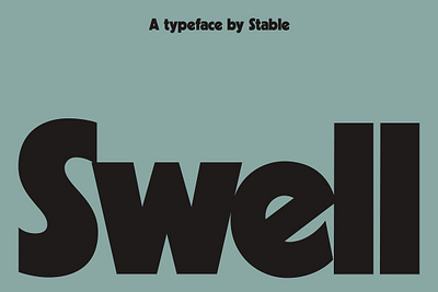 Swell - Display Font bold bold font display retro retro font swell vintage