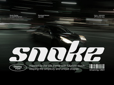 Snoke - Display Font display font futuristic font modern font snoke y2k