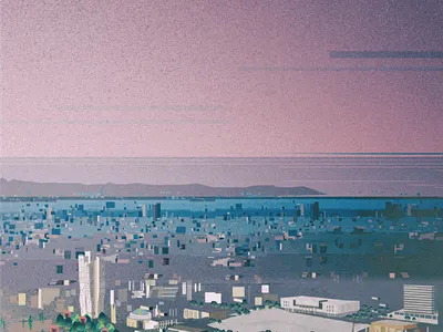 Tirana Skyline adobe cityscape illustration pastel colors photoshop skyline tirana tirana skyline