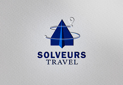 SOLVERS TRAVEL LOGO 2 branding circle logo circle type logo design elegant logo design eye catchy logo graphic design illustration logo