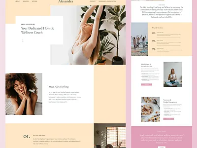 Website design for a female coach/consultant female coach website design figma personal website template web design website design website mockup