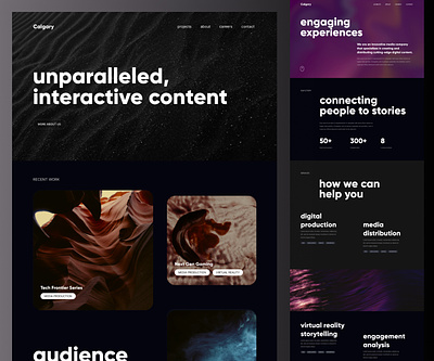 Dark minimal website design bold creative dark website elegant minimal web design
