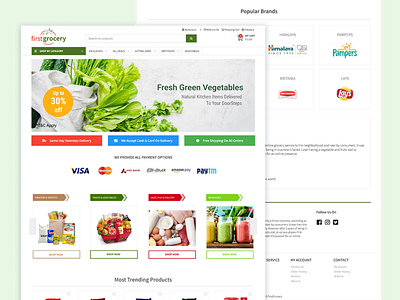 Grocery Delivery Ecommerce Web App UI app design ecommerce website grocery delivery app grocery ecommerce website grocery website design grocery website ui online grocery delivery ui