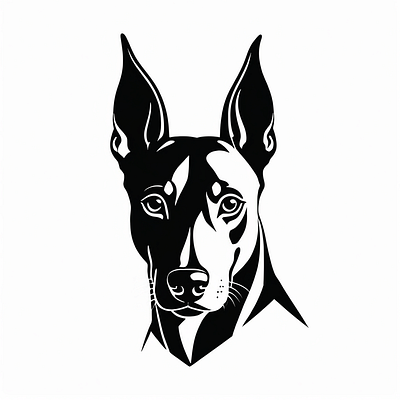 Doberman logo design plan