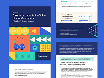 5 Ways to Listen Checklist graphic design