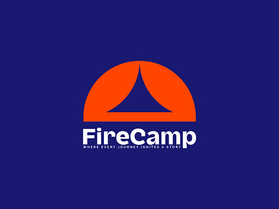 FireCamp adventurelogo brandidentity campfirevibes campingdesign creativelogo designcommunity explorewilderness firecamplogo graphicdesign logodesign logoinspiration minimalistdesign natureinspired negativespace