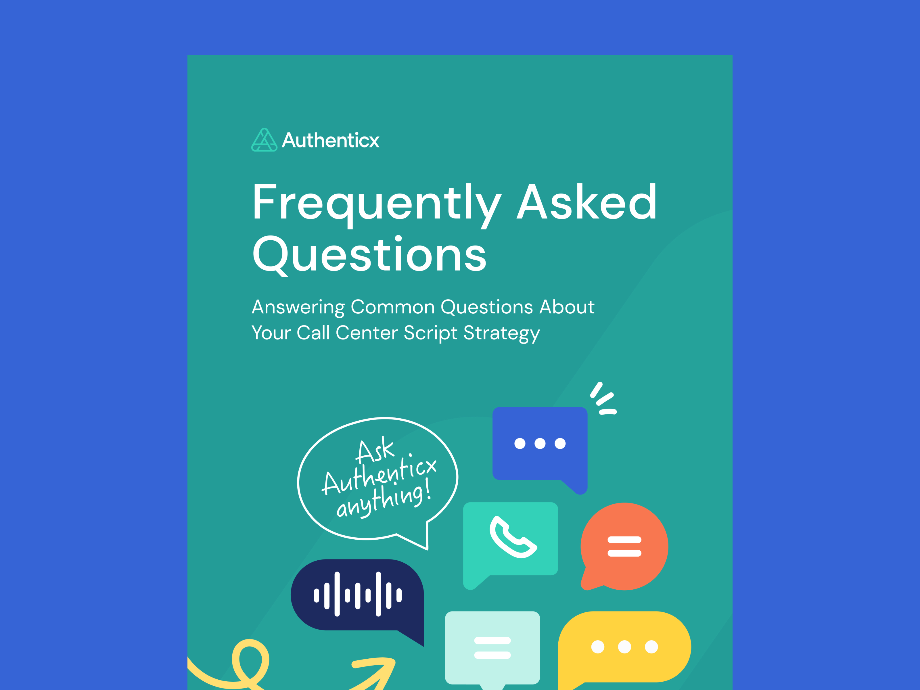 FAQ Call Center Guide graphic design