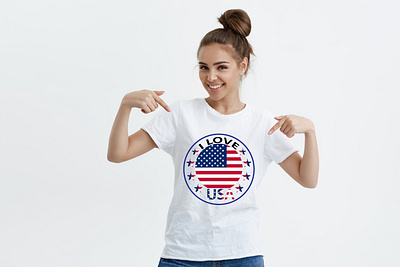 USA T- shirt design animation branding graphic design motion graphics t shirt t shirt design