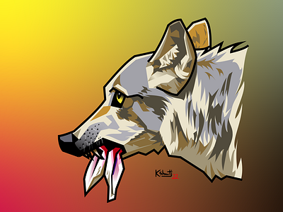 Wolf Illustration design digital painting graphic design illustration vector wolf