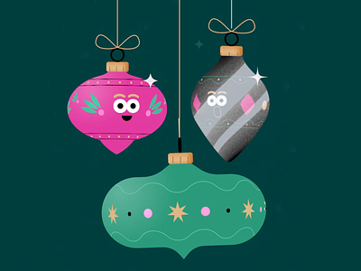 Jingle baubles 2d animation after effects animation character animation christmas christmas ball jingle bell motion design motion graphics
