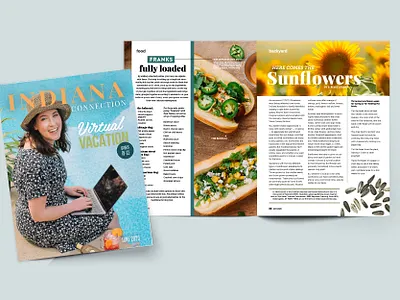 Indiana Connection Magazine graphic design