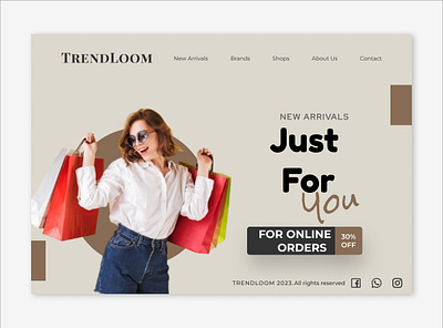 TrendLoom Fashion Ecommerce Web UI branding brands clothing costume design dressing ecommrce fashion figma kidswear menswear trending ui ux website webui womenswear