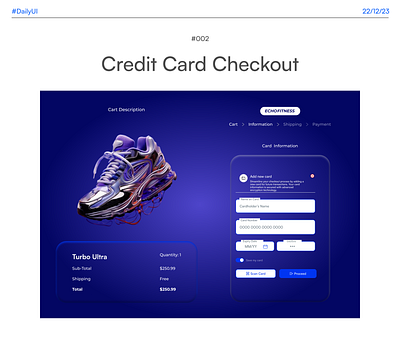 Credit Card Checkout #DailyUIChallenge #002 branding product design ui uiux ux