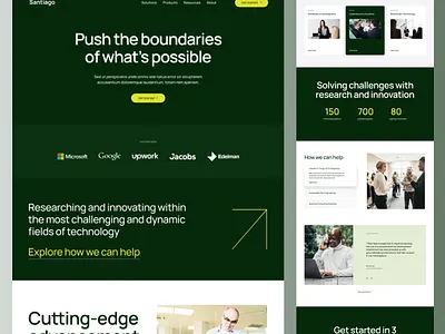 Minimal website Figma template for a tech company creative figma landing page minimal modern tech website template web design website design