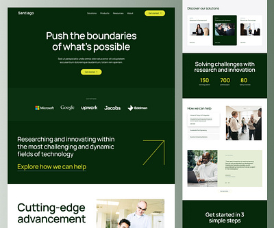 Minimal website design for a tech company creative minimal modern tech website template website design