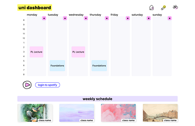 Notion University Dashboard branding dashboard design figma graphic design icons illustration logo notion product design school ui university ux web design