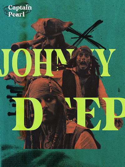 Johnny Depp (typo) graphic design