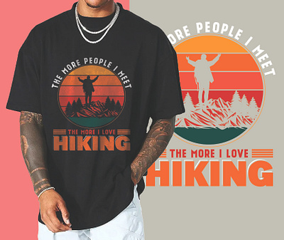 Hiking T-Shirt Design A new project is now available for sale adventure t shirt apparel awesome black and white t shirt design cloth hiking hiking t shirt hill mountain t shirt outdoor t shirt t shirt trendy typography vintage t shirt