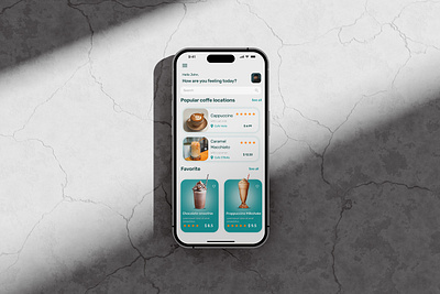 Coffeeshop mobile app mobile app ui ux