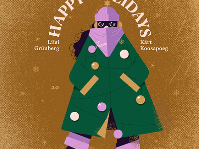 Happy Holidays Greetings 2023 animation christmas christmas tree dancing greetings happy hollidays hellsjells holidays illustration merry christmas reflector snowing winter xmas