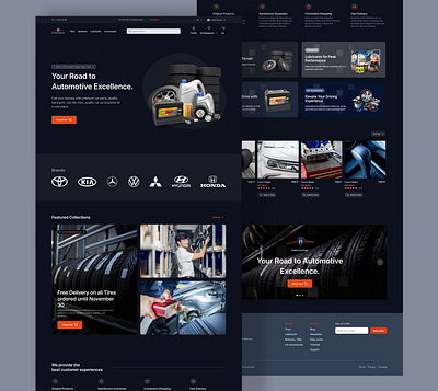 Car Parts and Accessories Sales Company Website car car landing page car parts sale car parts sale landing page ecommerce ecommerce landing page figma landing page ui