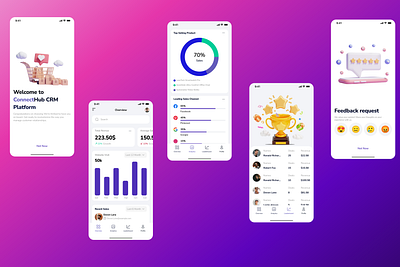 Gamified Sales CRM App Design 2d 3d animation appdesign branding design designer figma graphic deisgn graphic design illustration ios job logo motion graphics nft ui uiux vector web3