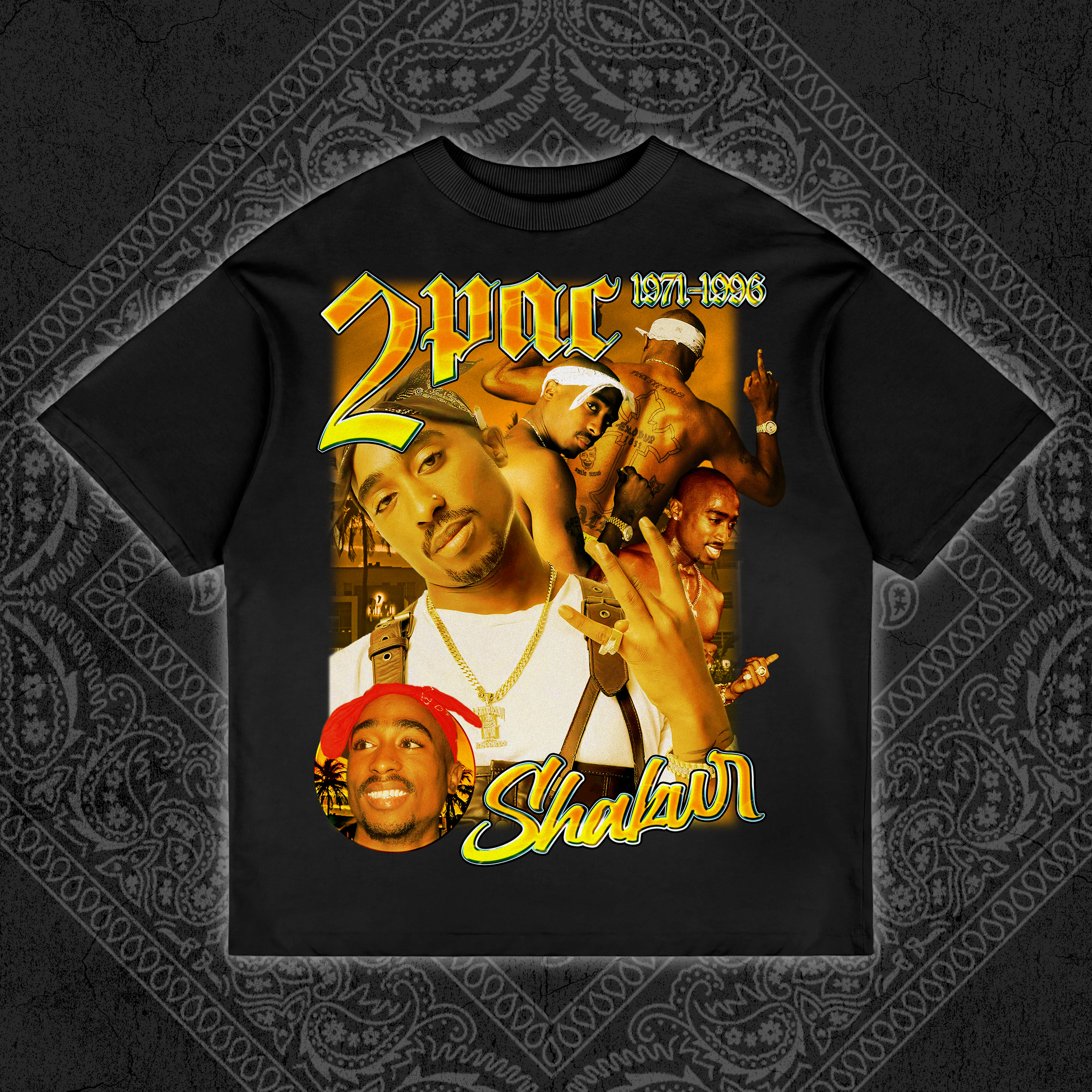 2pac Vintage Rap Tee Bootleg Design by By Light on Dribbble