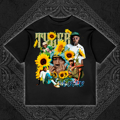 Tyler The Creator Vintage Rap Tee Bootleg Design bootleg bootleg design bootleg tshirt design graphic design tee tyler